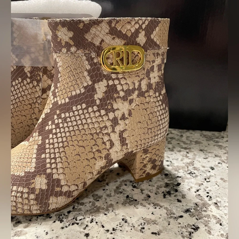 Lauren Ralph Lauren snake print Boots. - Picture 12 of 17